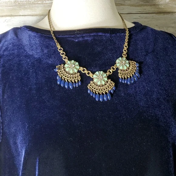 J. Crew BOHO  Station Necklace- Beautiful Design! - Picture 2 of 7